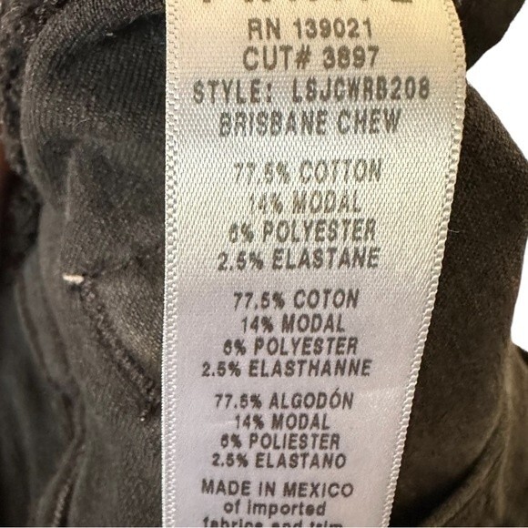 James Jeans Corduroy Black Randi Jeans Size 29 Made in USA - Picture 7 of 8